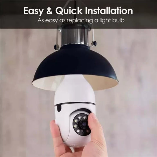 Wireless Wifi LED Bulb Security Camera 360 Degree