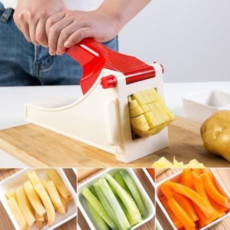 Manual Press Vegetable Potato Slicer Chopper