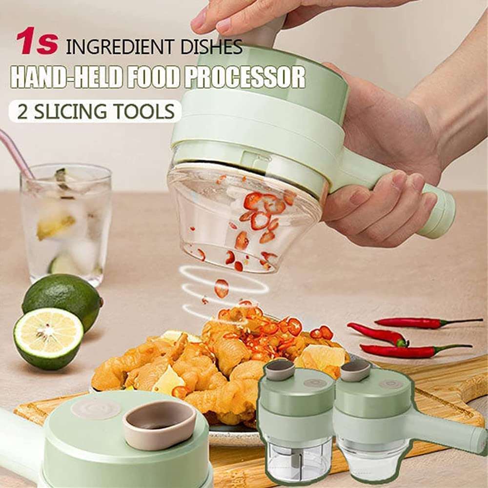 4-in-1 Electric Vegetable Chopper Rechargeable