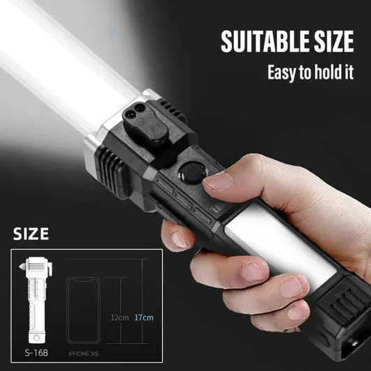 Heavy Duty Metal Zoom Torch Light / Flashlight | Type-C in + Powerbank | RuiLang RL-2210