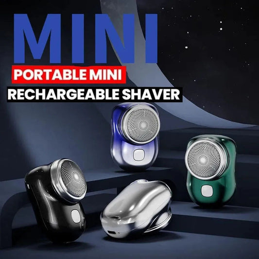 Portable Mini Shaver Rechargeable with Free 🎁Vintage Metallic Trimmer