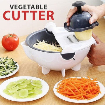 Multifunctional Vegetable Cutter Slicer Magic Rotatable Bowl